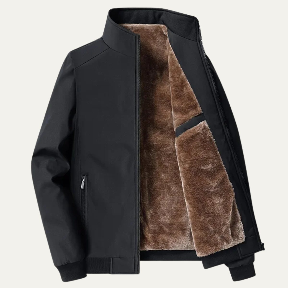 Gepolsterte Herren Winterjacke mit Stehkragen – Wärmend, Funktional & Modern