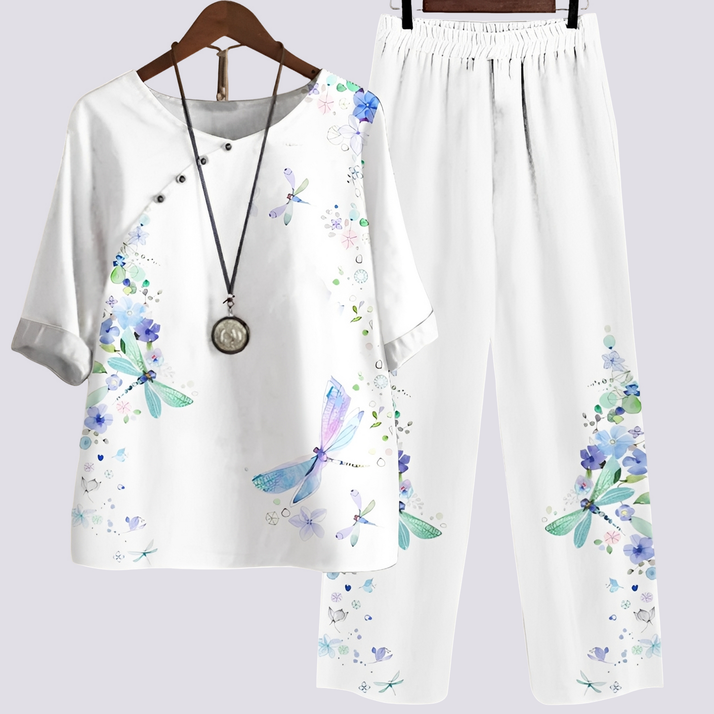 Damen Set – Zweiteiliges Outfit mit modernem Muster