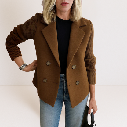 Strickblazer Damen mit Knopfleiste | Eleganter Alltags- & Office-Look