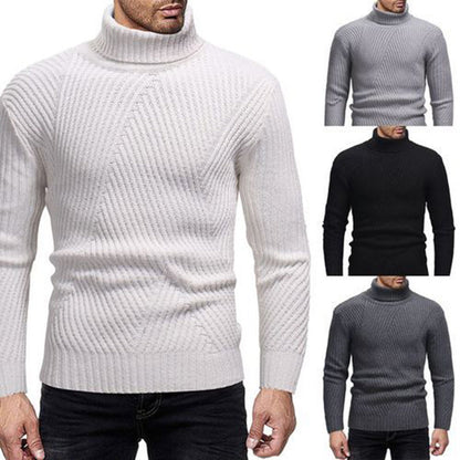Herren Strickpullover | Moderner Rollkragen | Strukturierter Look & Komfort