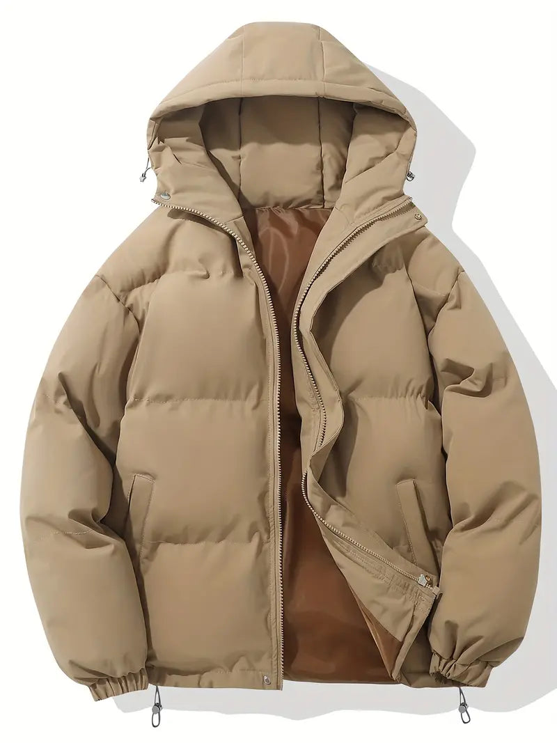 Herren Steppjacke mit Kapuze | Warme Winterjacke für Alltag & Outdoor