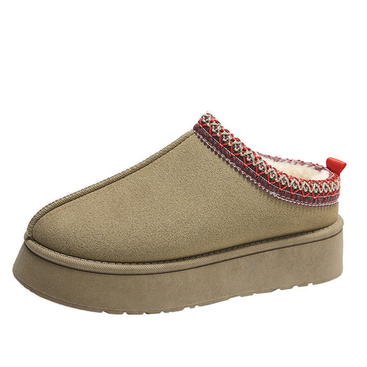 Gefütterte Plateau-Hausschuhe Damen | Warm, Bequem & Trendig