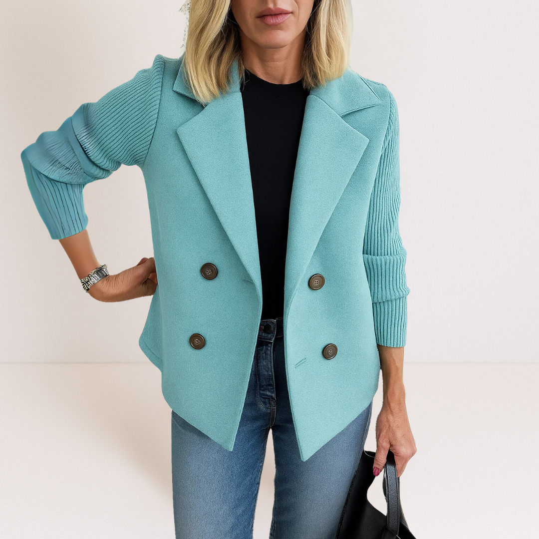 Strickblazer Damen mit Knopfleiste | Eleganter Alltags- & Office-Look