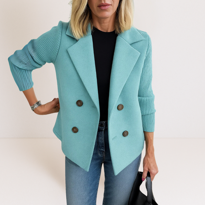 Strickblazer Damen mit Knopfleiste | Eleganter Alltags- & Office-Look