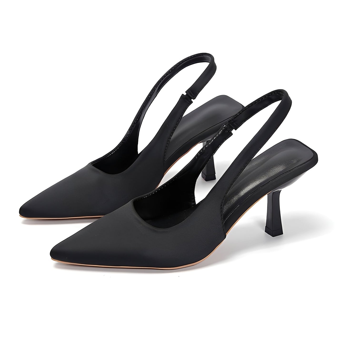Damen Slingback High-Heels mit spitzer Zehenform – Elegante Pumps für Büro und besondere Anlässe