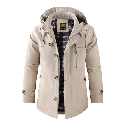Funktionale Herren Winterjacke mit Kapuze – Warm, Wetterfest & Alltagstauglich