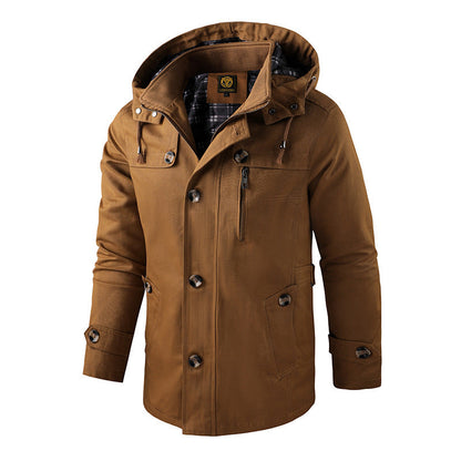 Funktionale Herren Winterjacke mit Kapuze – Warm, Wetterfest & Alltagstauglich