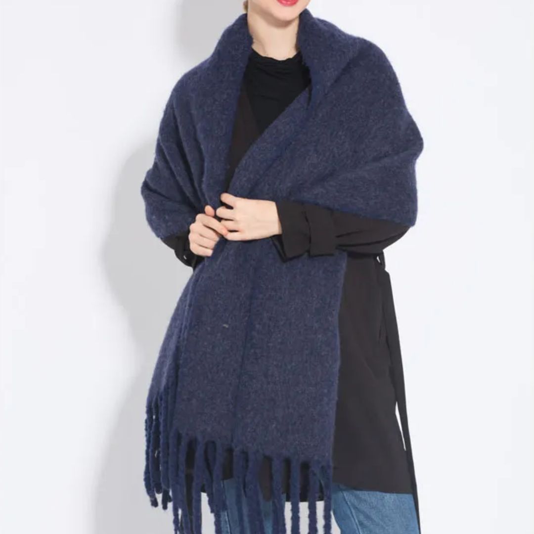 Oversized Schal mit Fransen Damen | Flauschig, Warm & Stilvoll für den Winter