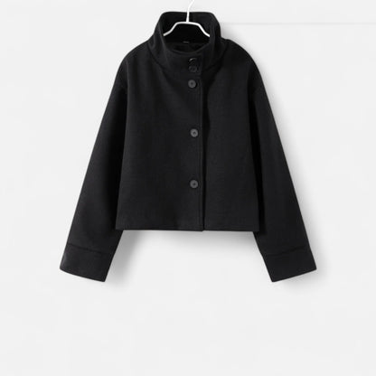 Elegante Damen Kurzjacke mit Modernem Stehkragen – Stylisch, Zeitlos & Vielseitig Kombinierbar