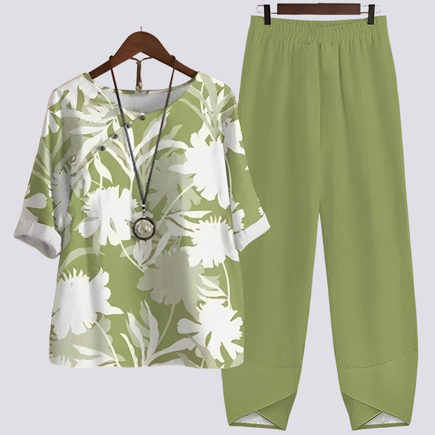 Damen Set – Zweiteiliges Outfit mit modernem Muster