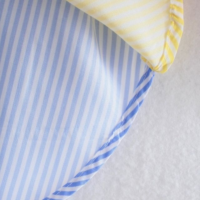 Squichie | Damen Oversize-Bluse mit Reverskragen, Knopfleiste & mehrfarbigen Streifen