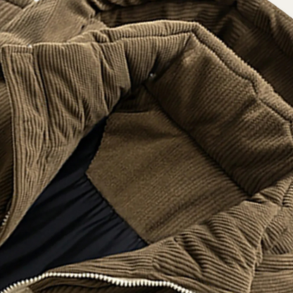 Gepolsterte Herren Winterjacke mit Kapuze – Warm, Funktional & Alltagstauglich