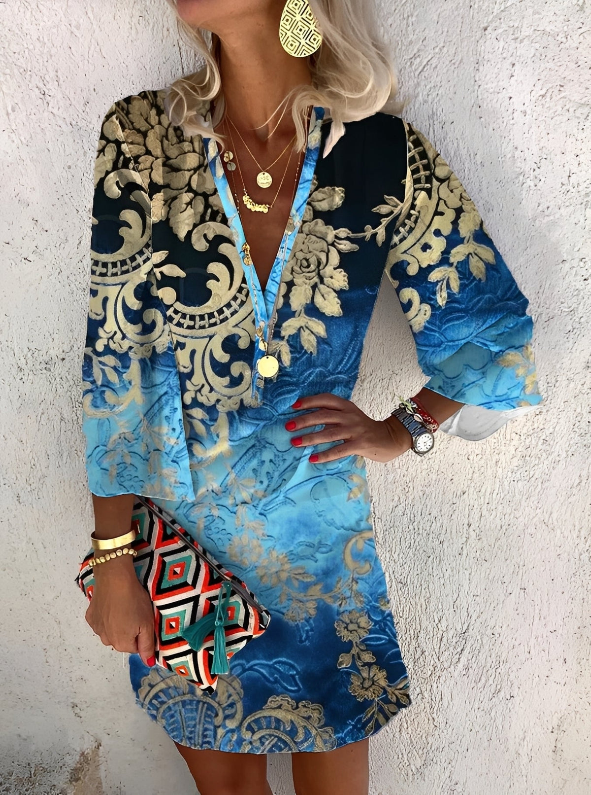 Damen Boho Minikleid – Luftiges Kleid für feminine Sommerlooks