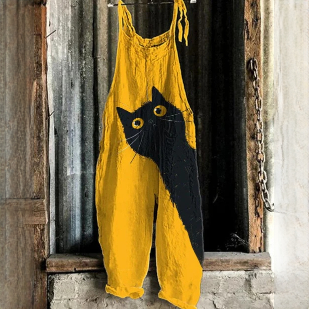 Damen Overall im Vintage-Stil – Eleganter Jumpsuit für Events, Urlaub und stilvolle Alltagslooks