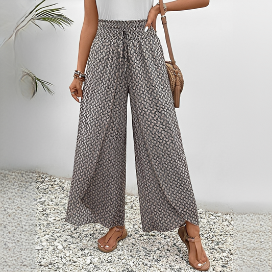 Damen Sommerhose mit Kordelzug und elastischen Bündchen – Leichte Freizeithose für Alltag und Urlaub