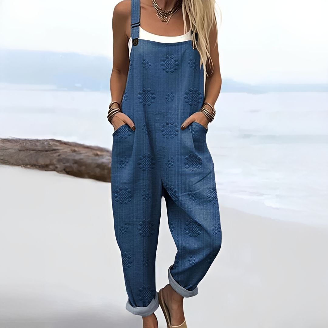 Damen Overall leicht – Sommerlicher Jumpsuit für Alltag, Urlaub und Events