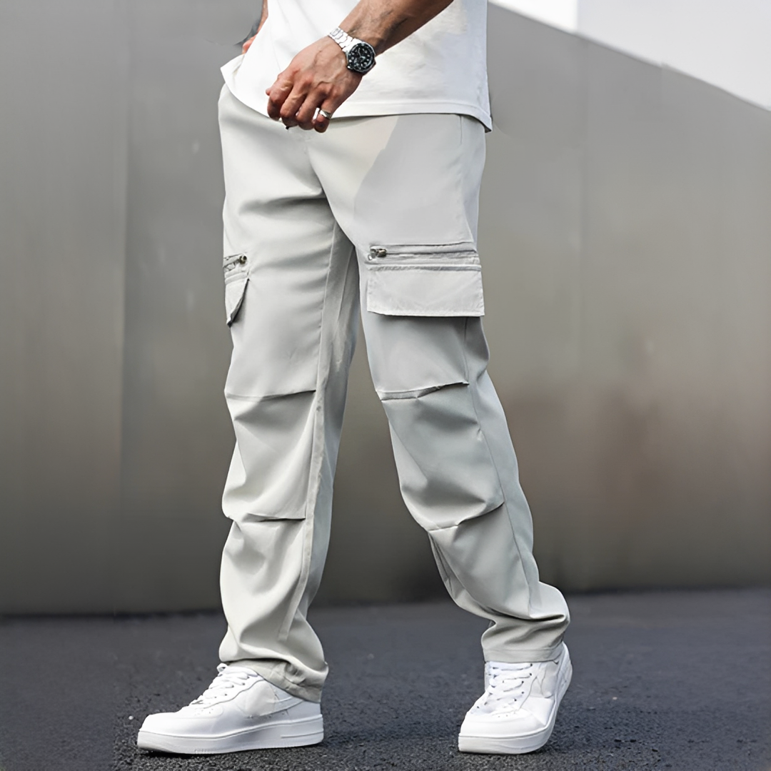 Herren Cargo-Hose mit funktionalen Taschen – Robuste Freizeithose für Alltag, Outdoor und urbane Looks