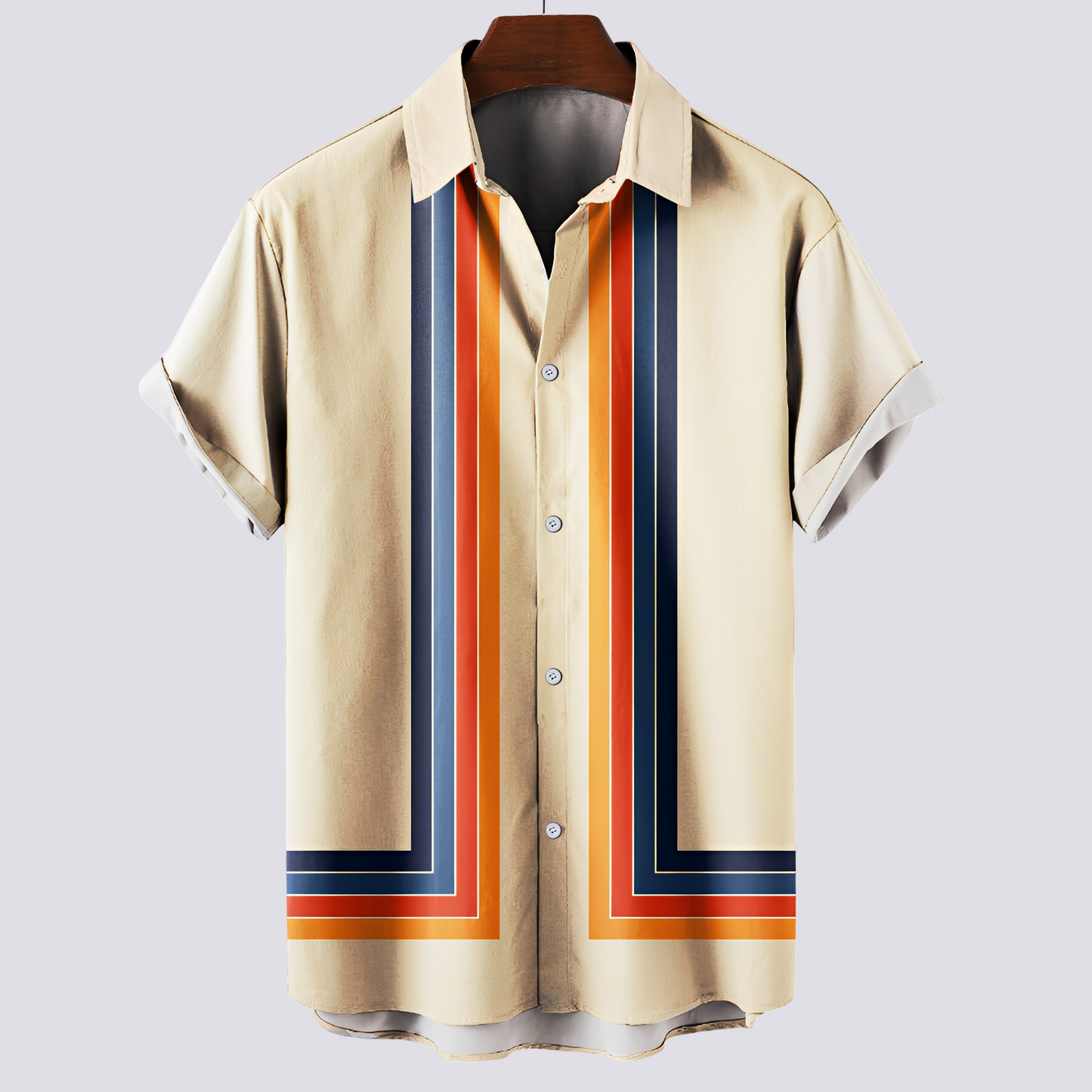 Herren Musterhemd – Klassisches Print-Hemd für Alltag, Freizeit und stilvolle Anlässe