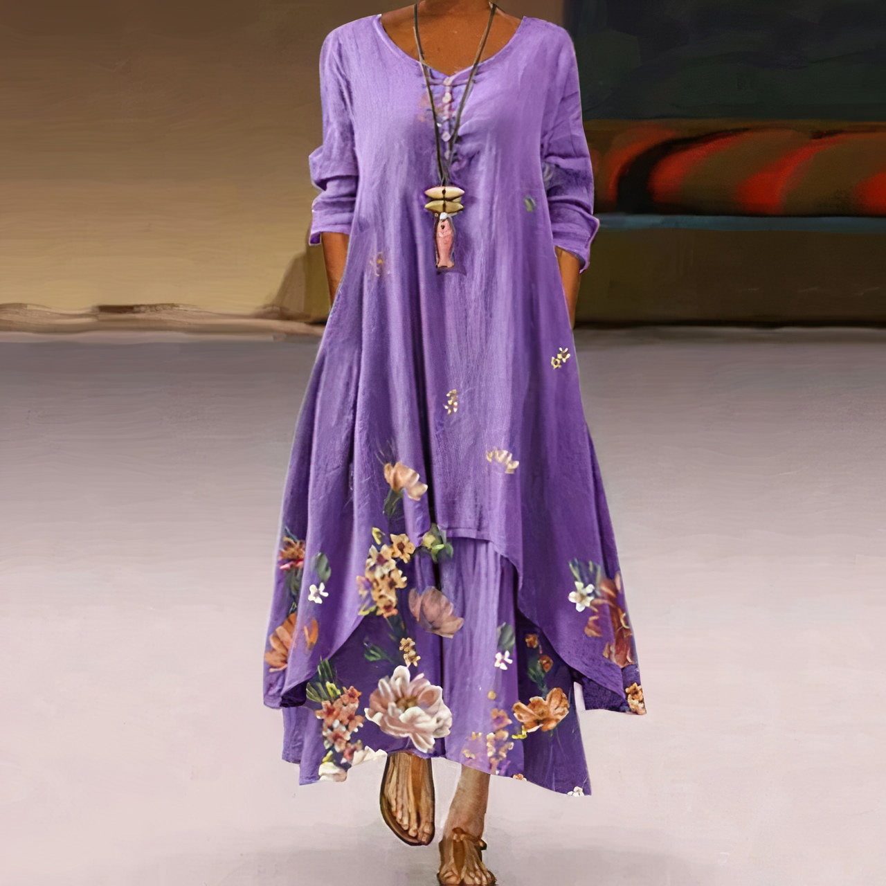 Damen Baumwollkleid – Zeitloses Kleid aus Atmungsaktiver Baumwolle
