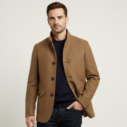 Herren Wollmantel Tailored | Eleganter Winter-Overcoat für Stadt & Büro