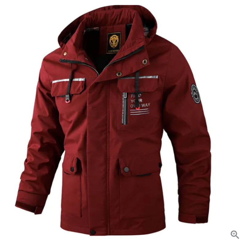 Miles | Herren Winterjacke mit Kapuze & Taschen, Modernes Design, Warm & Bequem
