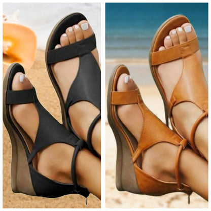Damen Keilsandalen im römischen Stil – Sommerlicher Komfort & Eleganz