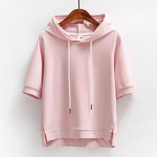Kurzarm-Kapuzenpullover – Lässig, Komfortabel & Vielseitig