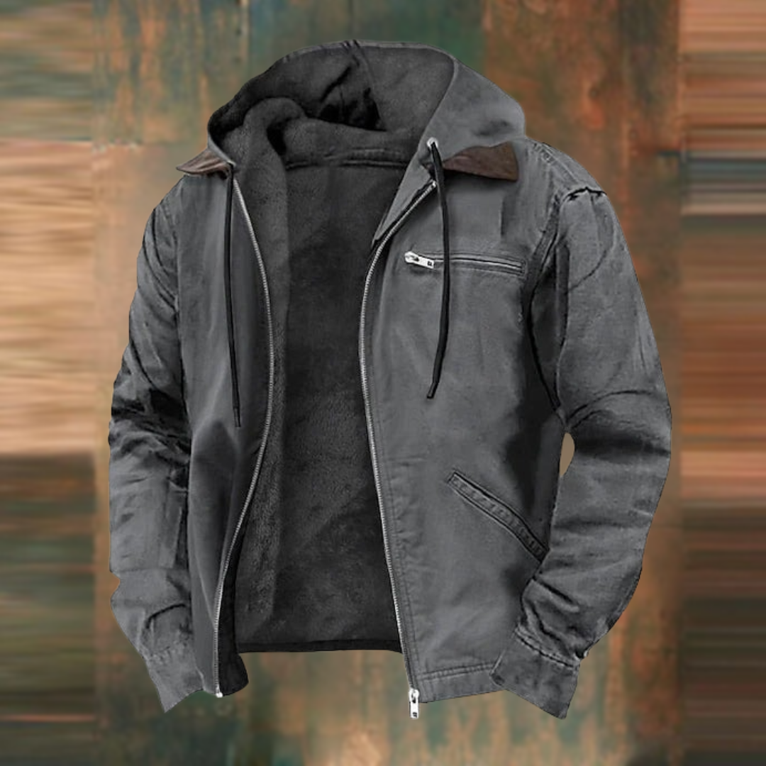 Herren Winterjacke mit Kapuze & Fleece | Warm, robust & urban für Alltag & Freizeit