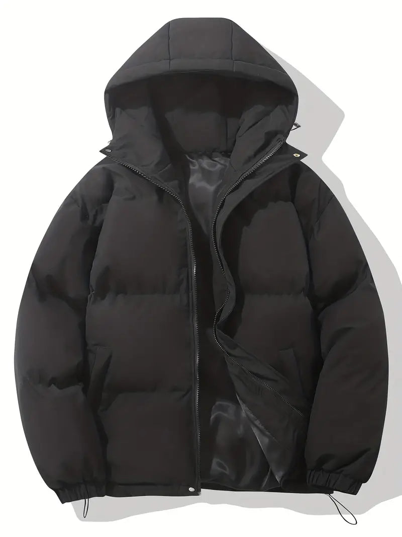 Herren Steppjacke mit Kapuze | Warme Winterjacke für Alltag & Outdoor