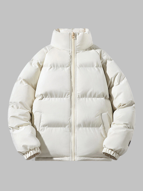 Herren | Gefütterte Fleece-Pufferjacke mit Kapuze – Warm & Stylisch
