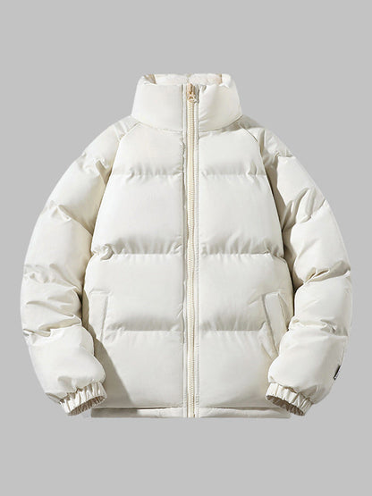 Herren | Gefütterte Fleece-Pufferjacke mit Kapuze – Warm & Stylisch