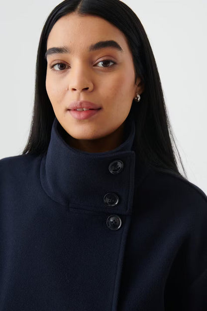 Damen Kurzjacke mit Stehkragen | Elegant & Minimalistisch