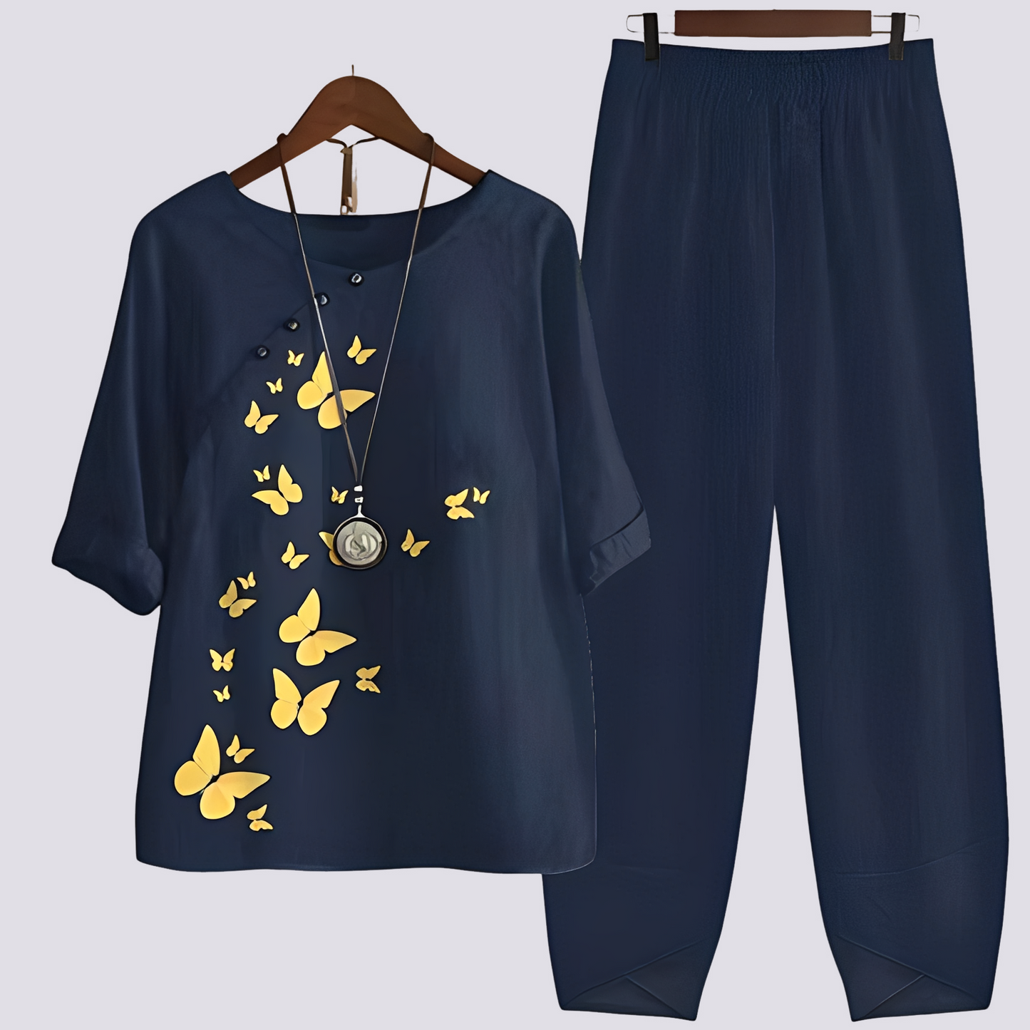 Damen Set – Zweiteiliges Outfit mit modernem Muster