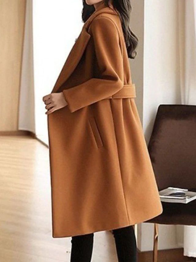Damen Wollmantel Klassisch | Tailliert & Elegant für Herbst & Winter