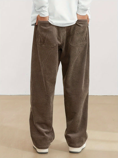 Herren Cordhose mit weitem Schnitt – Trendig, Bequem & Streetstyle-tauglich