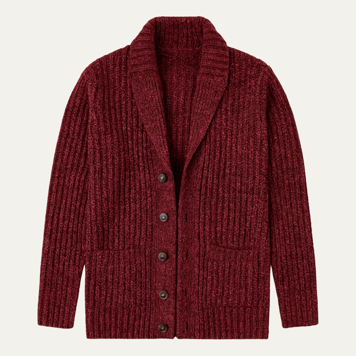 Strukturierter Herren Strickcardigan mit Reverskragen – Warm, Stilvoll & Vielseitig Kombinierbar
