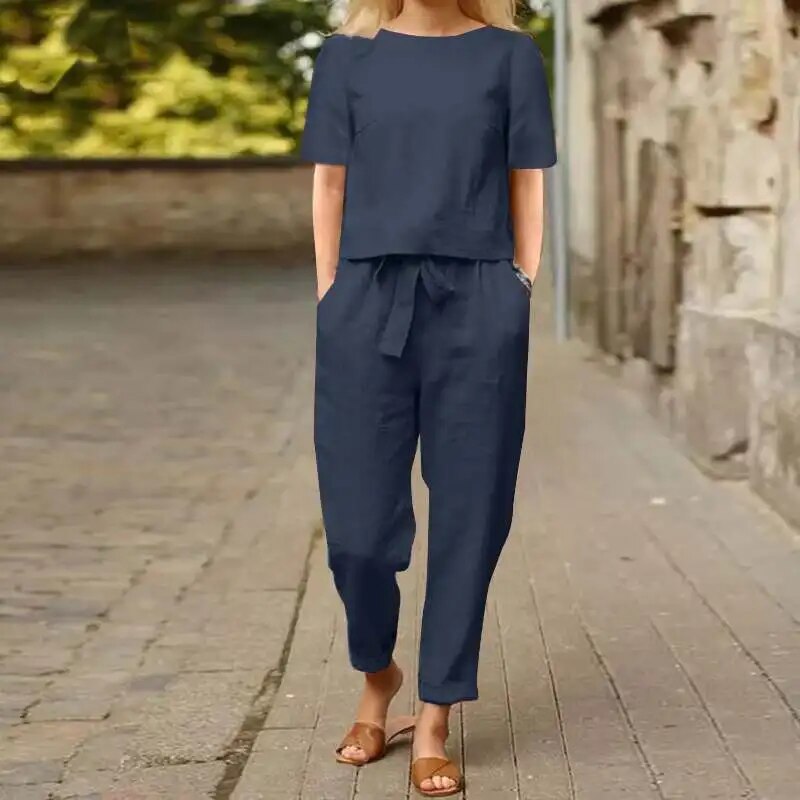 Victoria | Zweiteiliges Damen‑Leinenset – luftig, elegant & alltagstauglich