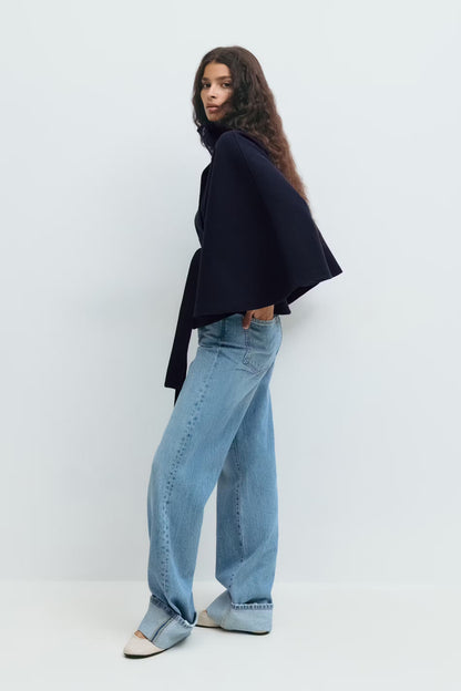 Damen Jacke mit Gürtel | Weite Silhouette & moderner Chic