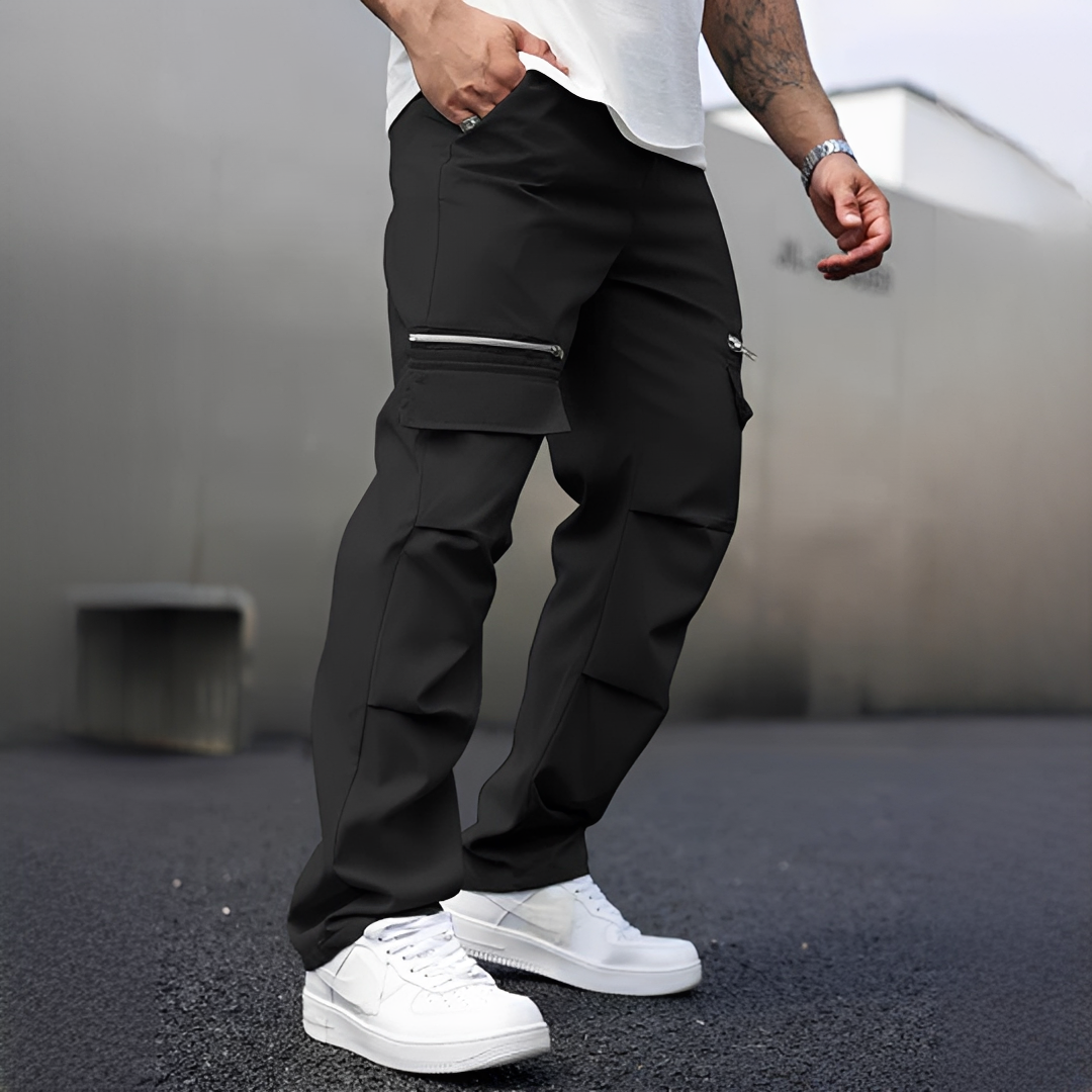 Herren Cargo-Hose mit funktionalen Taschen – Robuste Freizeithose für Alltag, Outdoor und urbane Looks