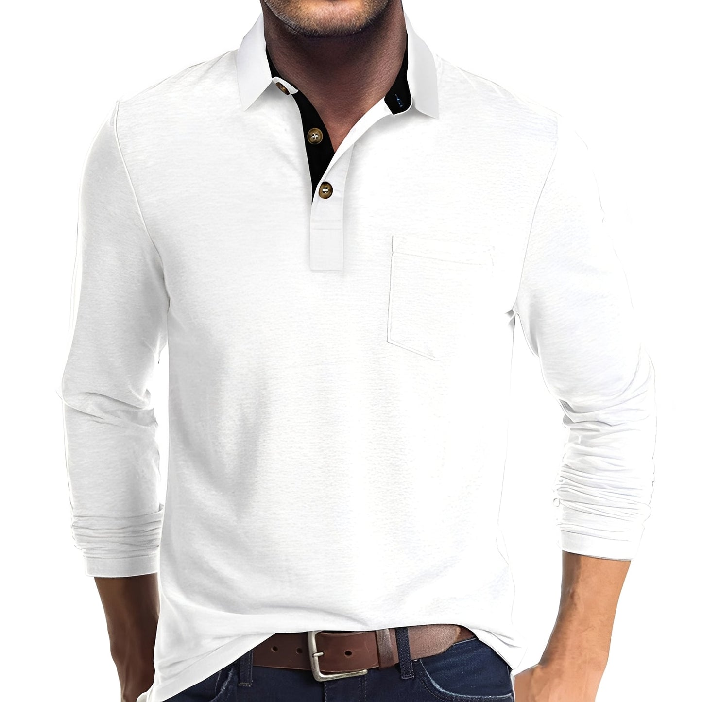 Herren Langarm-Poloshirt – Lässig, Komfortabel & Vielseitig für Alltag & Freizeit