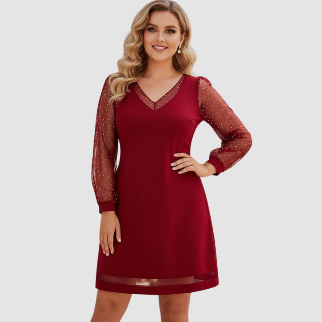 Elegantes Abendkleid mit Puffärmeln – Feminin, Stilvoll & Zeitlos