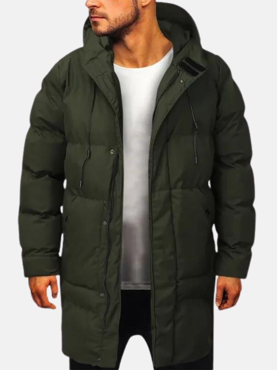 Herren Wintermantel mit Kapuze | Warm & Robust für kalte Tage