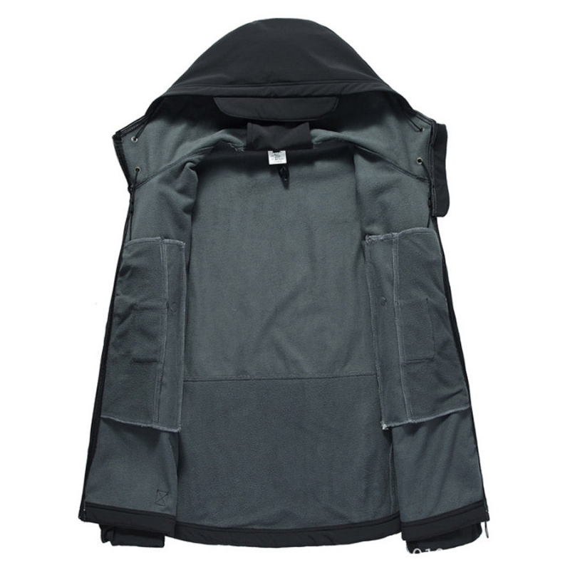 Brayden | Herren Funktionsjacke mit Kapuze, Multi-Taschen & Outdoor-Reißverschluss, Wind- und Wetterfest