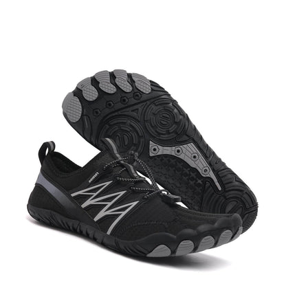 Dee | Unisex Barfußschuhe – Flexible Sneaker mit Gummisohle & Schnellverschluss