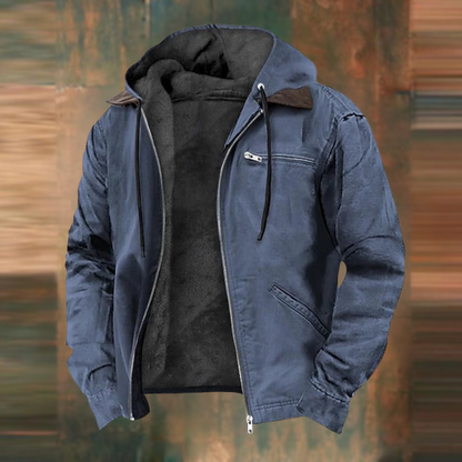 Herren Winterjacke mit Kapuze & Fleece | Warm, robust & urban für Alltag & Freizeit