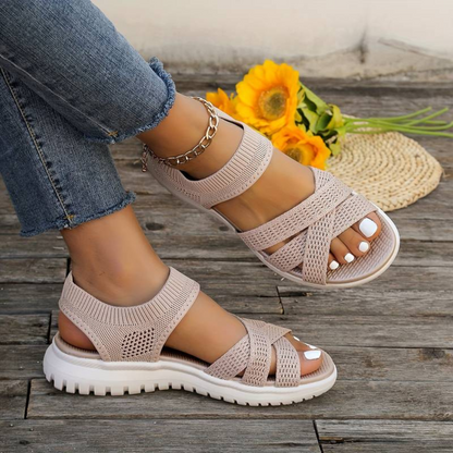 Yezzi | Stylische Sommer-Sandalen mit Riemchen | Leicht, bequem & schnell hineinschlüpfen