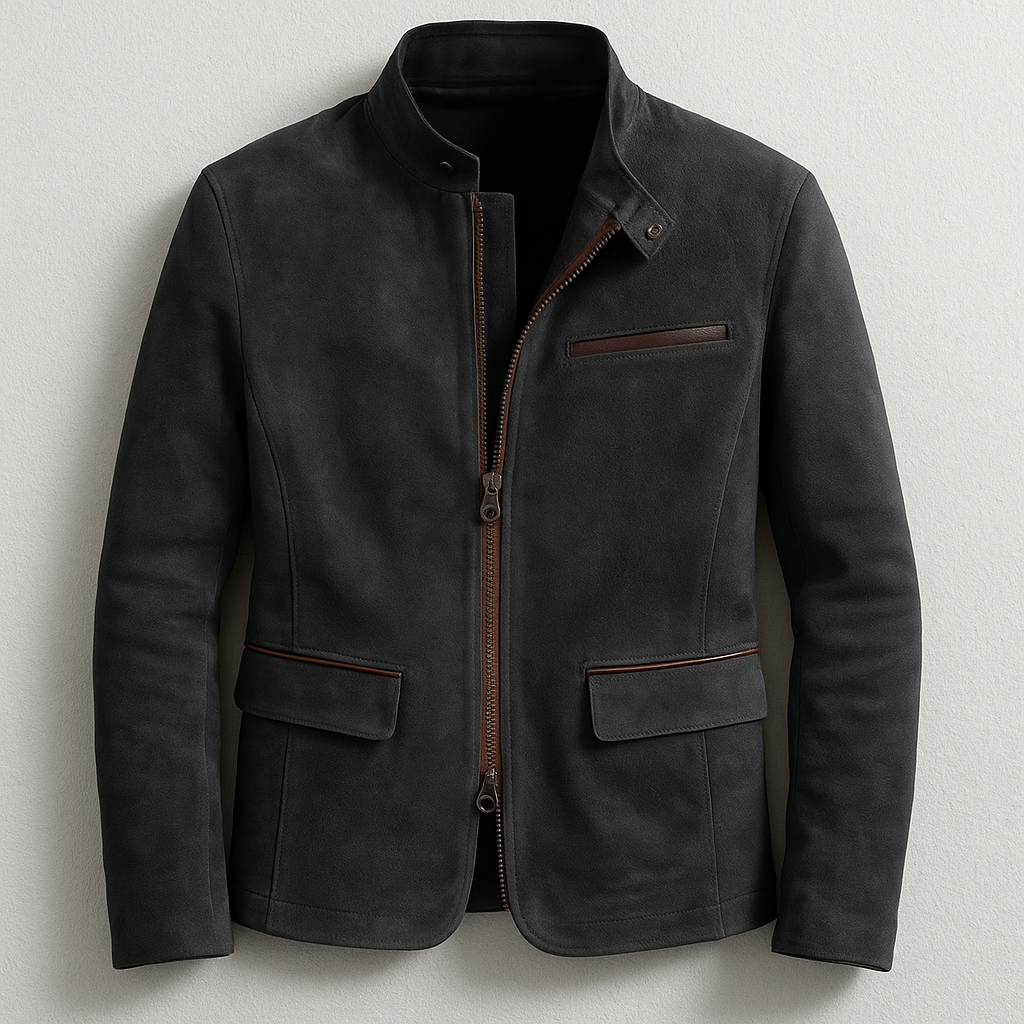 Wildlederjacke Herren mit Stehkragen | Zeitlose Eleganz & moderner City-Look