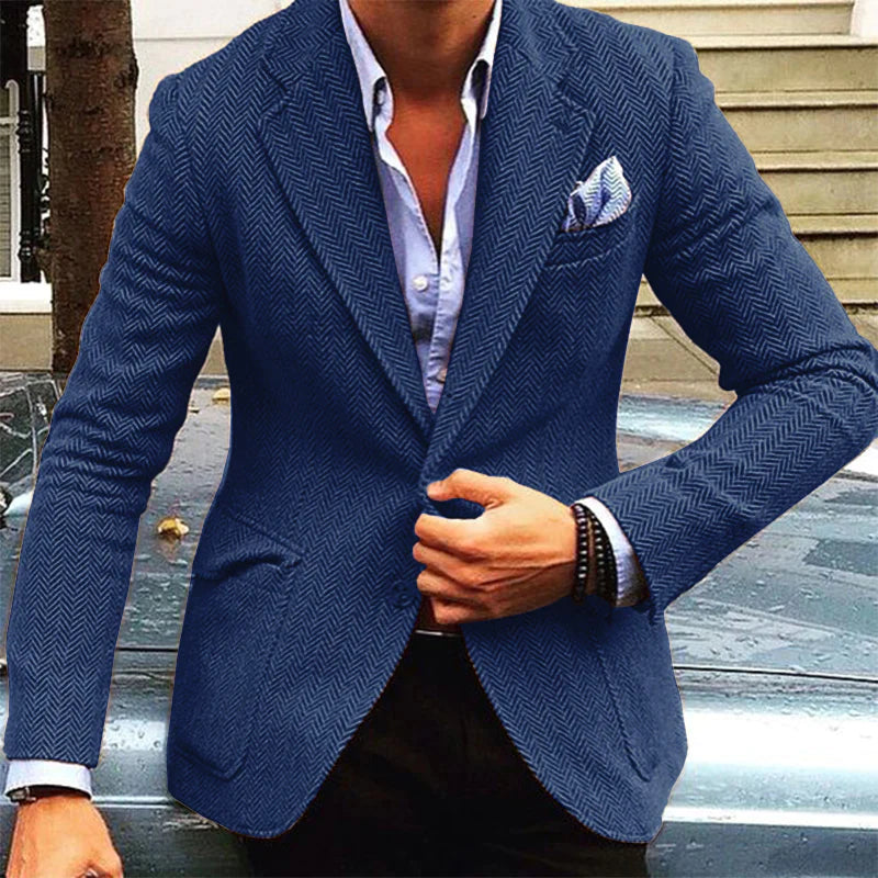 Callan | Herren Wildlederblazer in Braun | Eleganter Zweiknopf-Look