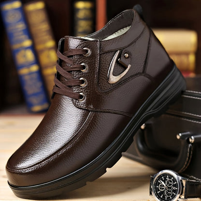 Ithiel | Herren Business Winterschuhe High-Top mit Schnürung & Gepolstertem Innenfutter
