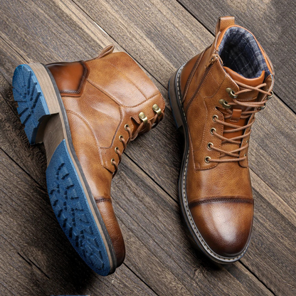 Herren Lederstiefel | Vintage Ankle Boots für Alltag & Outdoor